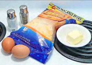 Omelet Fast & Easy 15 Tip before you start: Adding just a small amount of salt to the egg mixture as shown in step 4 not only enhances omelet egg flavor, it also ensures that the eggs will be fluffy