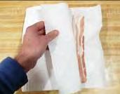 1. If the bacon is already defrosted, skip to step 2.