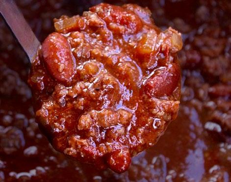 RECIPE 7 CHILI (SINGLE RECIPE, DO THIS TWICE) ALDI INGREDIENTS 1 lb lean ground beef can of red kidney beans, rinsed (15 oz) can crushed tomatoes (28 oz) cup onion, chopped 1 (or 1 clove) minced