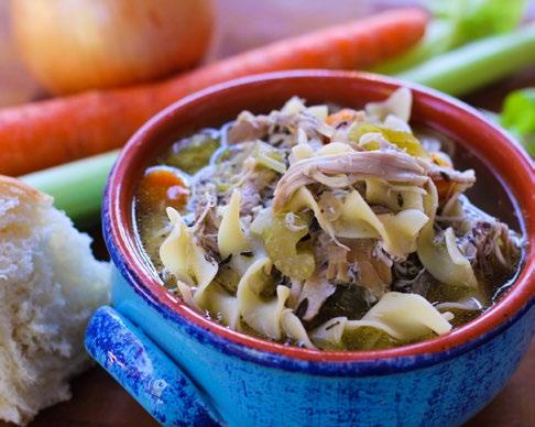 RECIPE 9 CHICKEN NOODLE SOUP (SINGLE RECIPE, DO THIS TWICE) ALDI INGREDIENTS 4 skinless bone-in chicken thighs onion, chopped cup carrots, chopped 3/4 cup celery, chopped 1 (or 1 cloves) minced