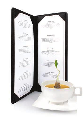 2 H (CM) customizable tea menu Impress your guests with our easy-to-print,