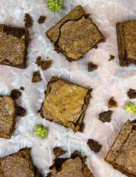 S W E E T SW EET CLASSIC BROWNIES PREP:25MINS COOK:30MINS SERVINGS:9 THC:APPROX 39MGEA 1/2 C cannabutter 1 1/4 C sugar 2 eggs 2 tsp vanilla extract 1/3 C unsweetened cocoa powder 1/2 C flour 1/4 tsp