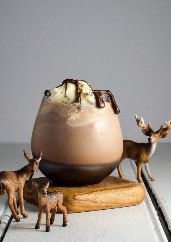 Vanilla Bean Iced Chocolate SERVES: 4 PREP: 15 MIN DIFFICULTY: EASY Santa called, he said please make this one a double.
