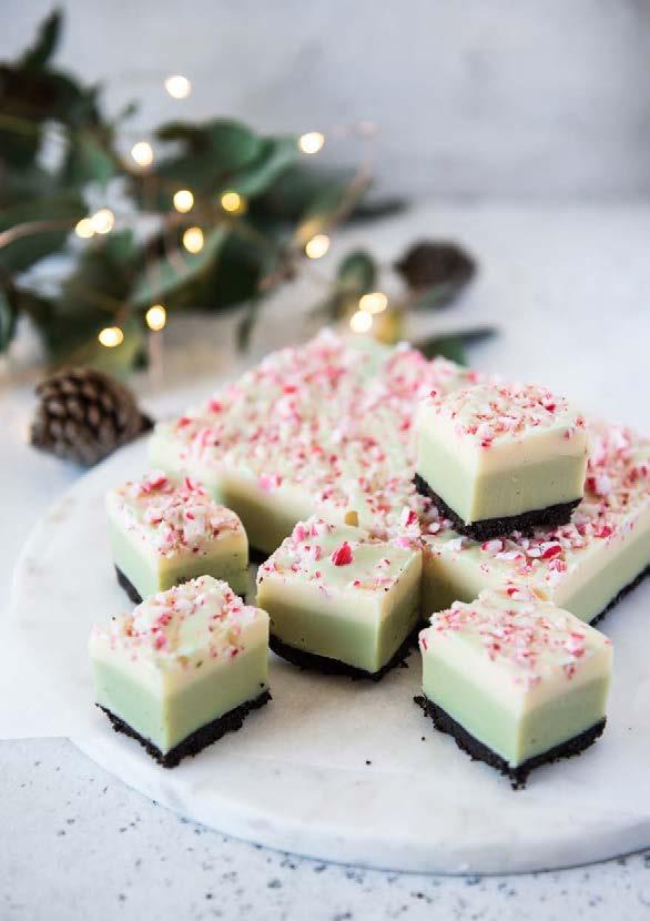 Peppermint Fudge This easy microwave fudge is the perfect edible gift for the holidays.