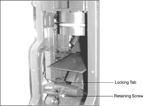 Figure 5-17: Brew Unit (1) Connection Socket (2) Retaining Screw