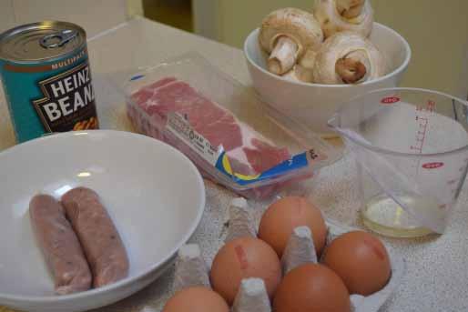 Recipe 2- Full English Breakfast This is not something that we eat every day but a treat every now and again.