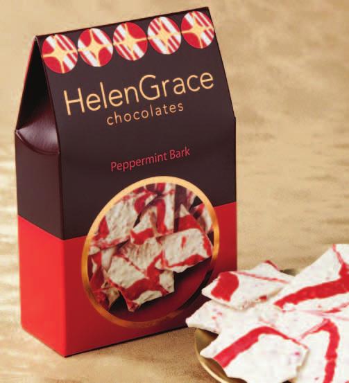 Seasonal Favorites Peppermint Bark Crushed pieces of fresh peppermint blended into swirls of sweet red and white
