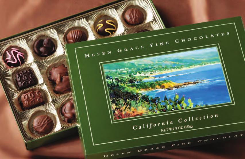 California Collection: Milk and dark chocolates featuring ingredients from
