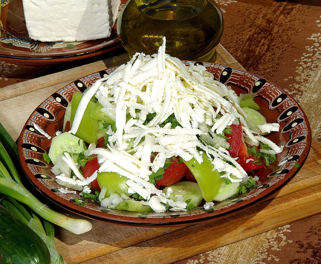 TRADITIONAL BULGARIAN CUISINE RECIPE SHOPSKA SALAD You can taste Shopska Salad all over the country, but there