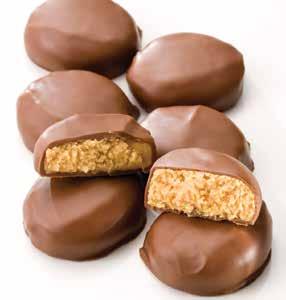50 PARVE 3651 261 Milk Chocolate Peanut Butter Swirls Dulce de chocolate con