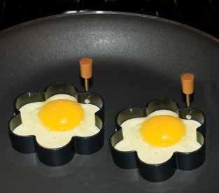 This two-piece mold is made of flexible nonstick silicone, including both