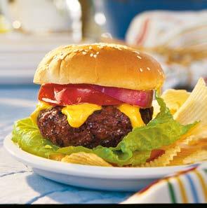 5 SPICY CHEDDAR STUFFED BURGERS These burgers feature cheddar cheese that melts between two patties instead of on top of one.