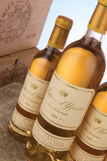 Château d Yquem 1997 Sauternes, premier cru superieur Five scuff marked labels; one torn capsule...perfume of caramel, honeysuckle, peach, apricot, and smoky wood.