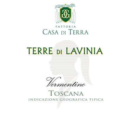 Vermentino IGT Toscana Terre di Lavinia Appellation: TOSCANA IGT Zone: Tuscan coast, Bolgheri and Cecina (province of Livorno) Blend: 100% Vermentino Vineyard age (year of planting): Vermentino