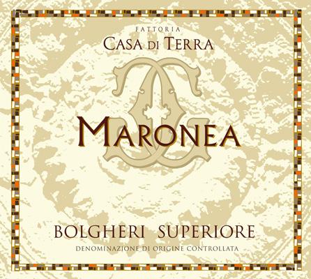 Bolgheri Superiore DOC Maronea Appellation: BOLGHERI SUPERIORE DOC Blend: 85% Cabernet sauvignon - 15% Cabernet franc Vineyard age (year of planting): Cabernet sauvignon 2003,2011 - Cabernet franc