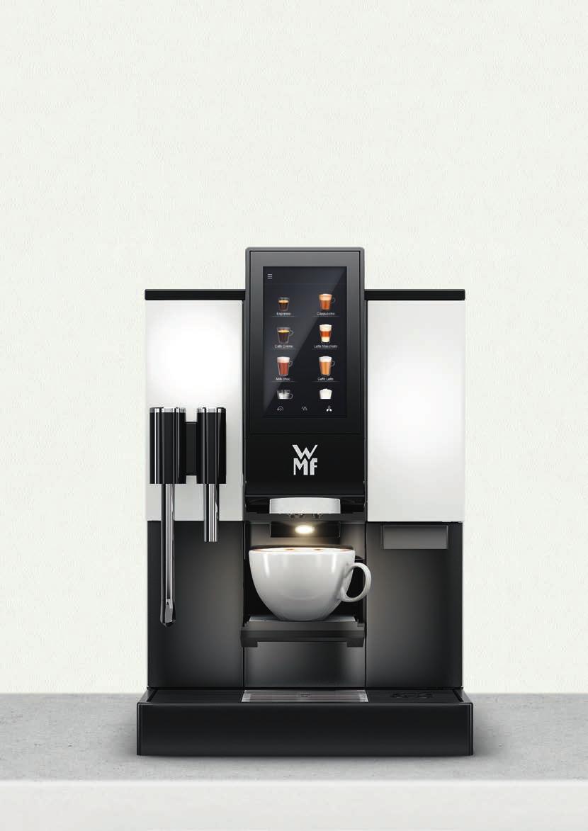 WMF 1100 S The entry-level model into the range of fully automated coffee machines. The new WMF 1100 S fits perfectly anywhere where there is great demand for coffee in a limited space.