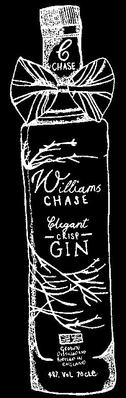 William s Chase Elegant A full bodied, sharp, yet fruity gin with the taste of juniper highlighted by the