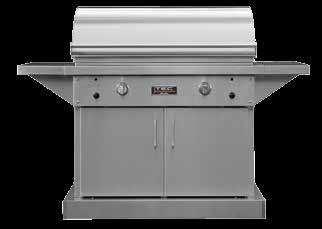 STAINLESS STEEL BURNERS GRILLING SURFACE 296 in 2 GRILLING SURFACE 592 in 2 WARMING RACK 95 in