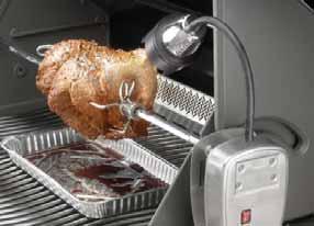You can use the rotisserie method if your grill comes with a rear rotisserie burner, which