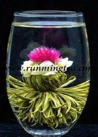 Xue Ying Chun(Flying snow) 1)Tea:Green tea silver needle 2)Ingredient: 1chrysanthemum flower, jasmine