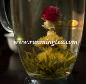 white blooming tea) Maofeng; Marigold, white tea 金盏银坛 BMWE-006 Hua Kai Fu Gui White