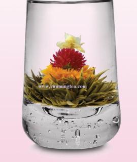 仙女散花 BMWE-026 Jin Zhan Mo Li Mei Gui(Cappella) Maofeng 2)Ingredient:rose bud, 2 jasmine flowers, marigold.