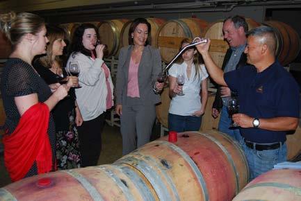 00 per person BARREL TASTING Our distinguished Wine Educator will dip into three different barrels for a rare peek into the early life of our limited-release single vineyard wines as they mature in