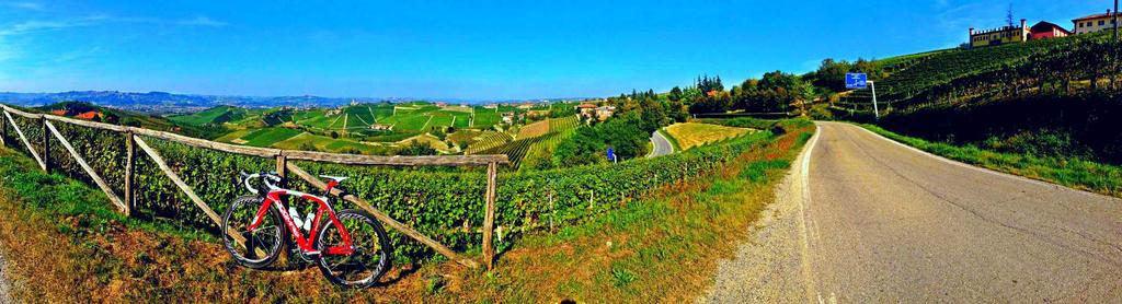 Day 3 - Barolo & Barbaresco areas For our second and last day of cycling, we enjoy an amazing ride amongst some of the top vineyards of Italy: Barolo and Barbaresco vine- growing areas are dominated