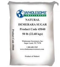 s Sugar Turbinado Evap Cane Juice Organic Case 999344** 1 25 lb Wholesome Sweetener s Sugar Turbinado Evap Cane