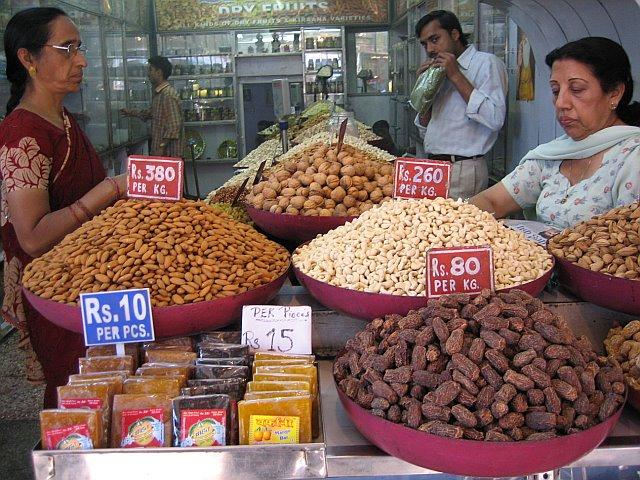 and Indian cashews in Indian