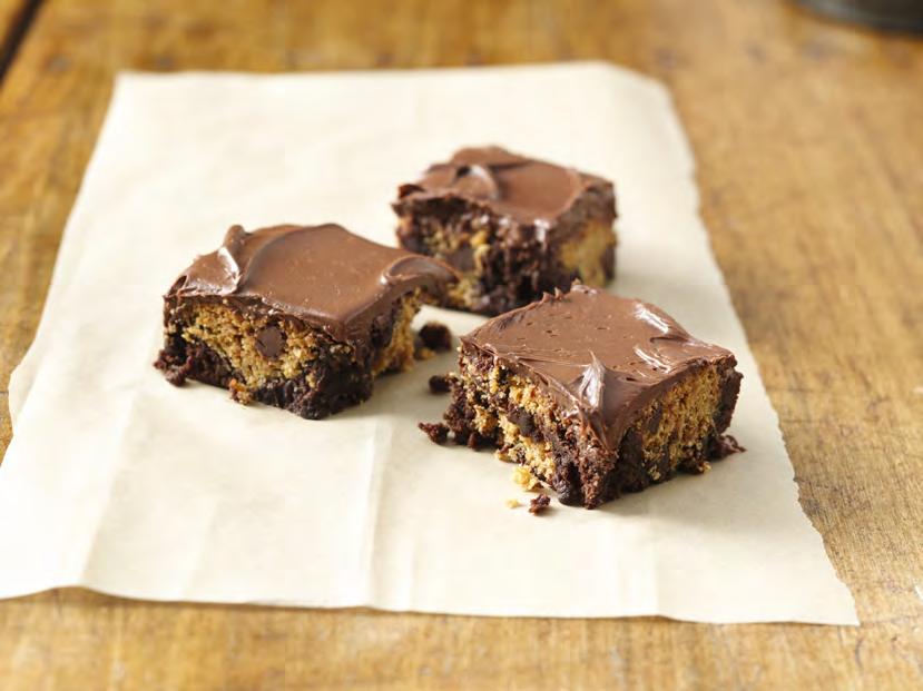 Chocolate Chip Cookie Dough Brownies box ( lb.4 oz) Betty Crocker Original Supreme Premium brownie mix Water, vegetable oil and egg called for on brownie mix box pouch ( lb.