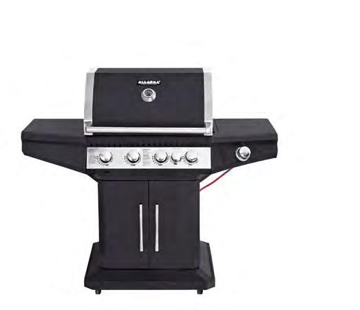 ALLGRILL STAR, black Gasgrill Optional available for the sidecooker: Wok und Wokring - Set Order Nr.