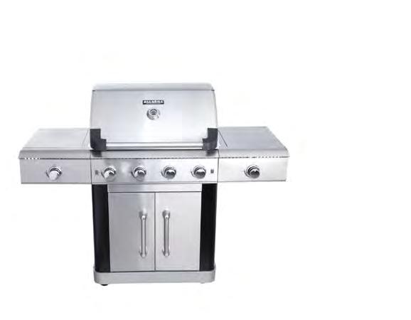ALLGRILL GOURMET Gasgrill Option: also with red corners available + + q w e r t y u i o a s d ö q w e r t y u i o a s d UNIQUE: Stainless steel, 4 burner, 2 side cookers, LED + BBQ light Steakzone