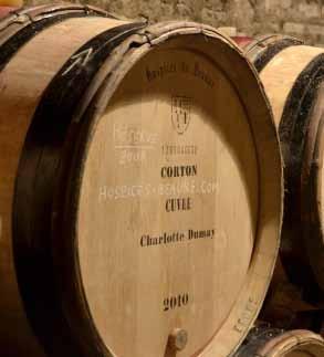 The Hospices de Beaune estate now extends over 60 hectares in numerous famous appellations : Beaune, Pommard, Volnay, Corton, Meursault, Savigny Roland Masse, the estate manager, vinifies each plot