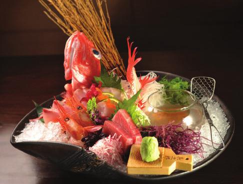 ICHI STYLE SASHIMI SASHIMI IS SERVED WITH REAL WASABI WE RECOMMEND TO NOT MIX REAL WASABI WITH SOY SAUCE