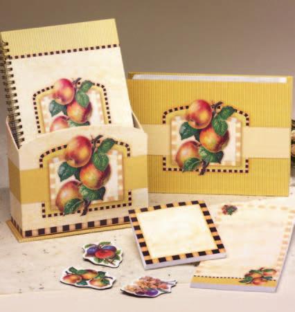 This set includes 1 pocket organizer, 1 accordion folder, 1 magnetic notepad, 1 small notepad and 3 magnets.