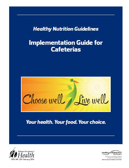 Implementation Guides were developed by WA DOH. 19 http://www.doh.wa.