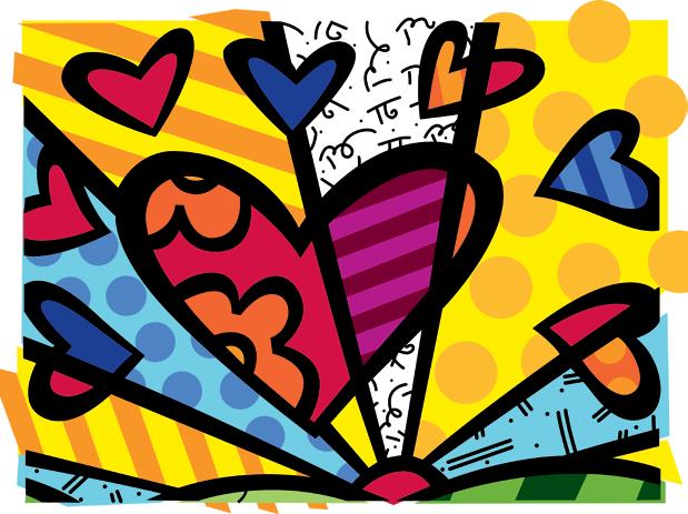 Romero Britto creates a completely new expression that reflects his optimistic faith in the world around him.
