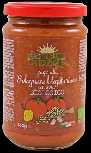 Organic Vegetarian "Bolognese" Tomato Sauce with soy 280 gr.