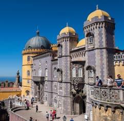 The tour starts with a beautiful drive along the Sintra Mountain range to reach the majestic Pena Palace, where your local guide will fill you in on the stories and histories of this fascinating site.