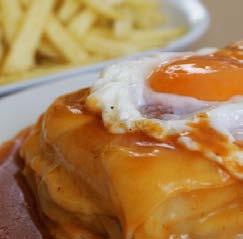 Francesinha is one of the delights of Porto city, a typical sandwich full of flavours and smell.