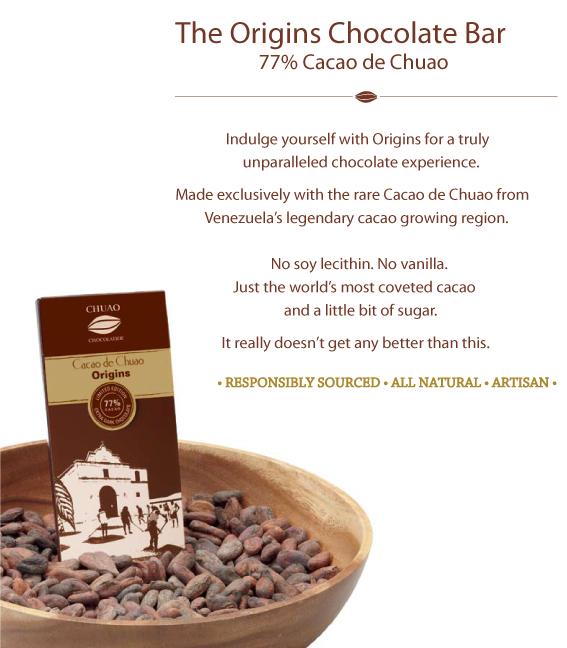 LIMITED EDITION CHOCOLATE BARS Limited Edition Origins Cacao de Chuao bar 1/12 ct