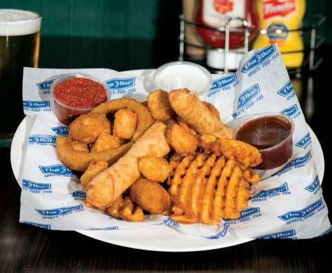 Pre-Game Warm-Up APPETIZER PLATTER Brew City Onion Rings Thick-cut and beer-battered, served with our Cajun dipping sauce. 6.