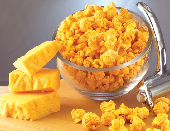 Our signature blend of kernels, mixed with our secret blend of gourmet cheeses provides the most delicious cheesy cheddar corn ever!