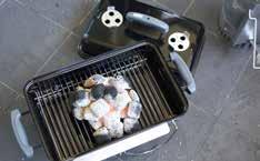 Half way through the estimated cooking time, open the lid and turn your food. Put the lid back in place. Your food will cook using the heat directly underneath the grill.