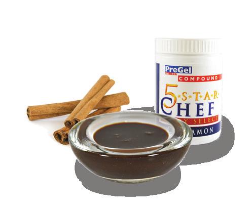 Cinnamon Compound Combine the heavy cream, glucose, and 5-Star Chef Pastry Select