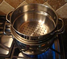 Save the cooking liquid to fill the jars - otherwise you will need to get another pot of water boiling to