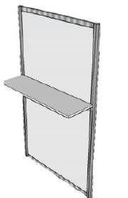 SHELVES/REPISAS C9 Basic Shelf* $65 C23B Hanger (Cascading) $55 * Each wall fits 3 shelves.