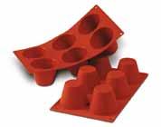 BAKING MOLDS AND MATS baking molds made of silicone 300 x 175 mm mold en silicona 300 x 175 mm arrangement Gastronorm bakery and confectionery Made of high quality and non-sticking silicone without