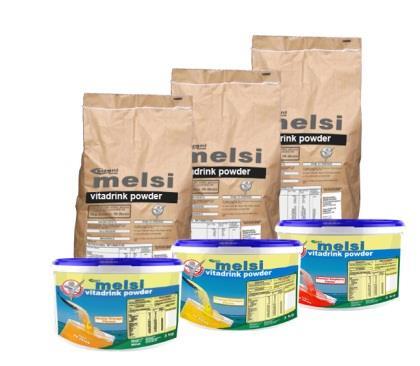 The Melsi range is used- where possible in small packets in our food parcels.